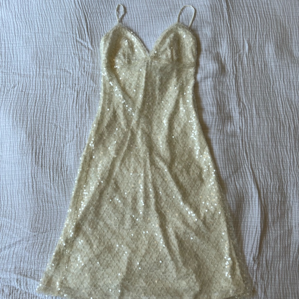 💐MIDI length sequin dress for bride💐